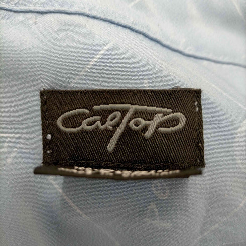 キャルトップ CALTOP ロゴプリント 総柄オープンカラーシャツ メンズ JPN:XXL