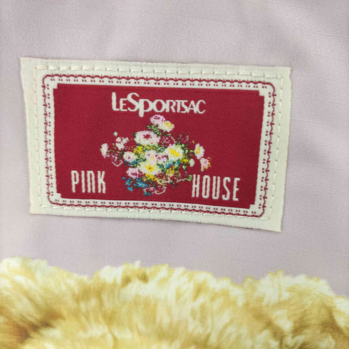 ピンクハウス PINK HOUSE テディベアプリント ナイロン トートバッグ レディース
