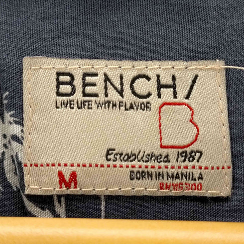 ベンチ BENCH 総柄オープンカラーアロハシャツ メンズ JPN:M