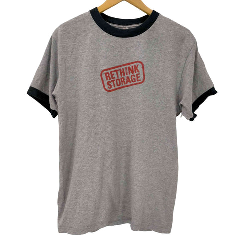 アンビル Anvil 00S 企業ロゴ クルーネックリンガーTシャツ メンズ JPN:M