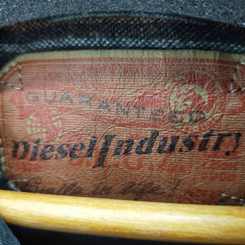 ディーゼル DIESEL ウォッシュド加工 デニムジャケット フード 裏地ブランケット y2k メンズ JPN:L