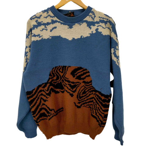 THE ROX COLLECTION 総柄クルーネックニット メンズ 18