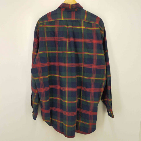 ラルフローレン RALPH LAUREN BIG SHIRT ロゴ刺しゅう チェック ロングスリーブシャツ メンズ import:L