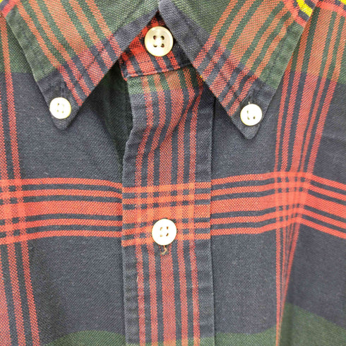 ラルフローレン RALPH LAUREN BIG SHIRT ロゴ刺しゅう チェック ロングスリーブシャツ メンズ import:L