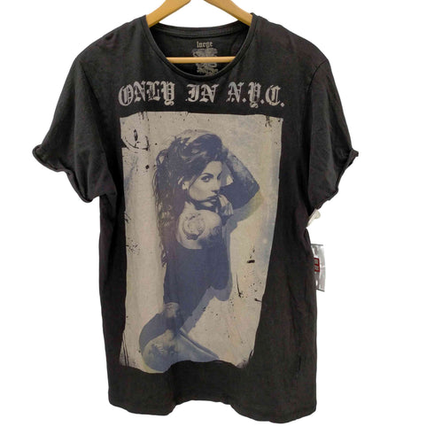 S/S ガールプリントクルーネックTシャツ メンズ JPN:L