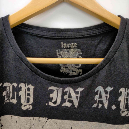 S/S ガールプリントクルーネックTシャツ メンズ JPN:L