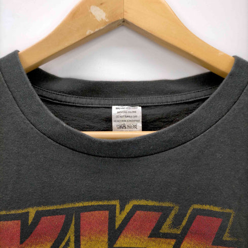 バンドプリント クルーネックTシャツ メンズ