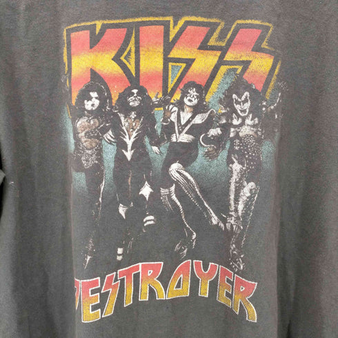 バンドプリント クルーネックTシャツ メンズ