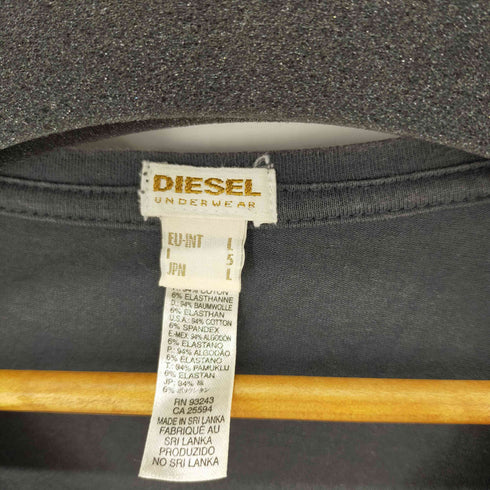 ディーゼル DIESEL S/S TEE ポケットTシャツ ロゴワッペン メンズ L