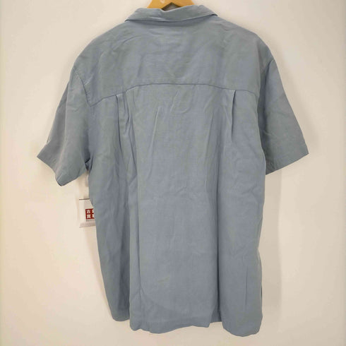 チャップスラルフローレン CHAPS RALPH LAUREN シルクコットン オープンカラーボックスシャツ メンズ import:L