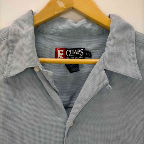 チャップスラルフローレン CHAPS RALPH LAUREN シルクコットン オープンカラーボックスシャツ メンズ import:L