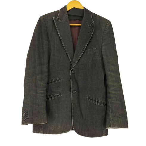バナナリパブリック BANANA REPUBLIC ピークドラペル デニムテーラードジャケット メンズ 36