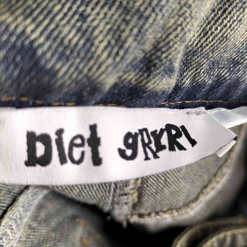 DIET GRRRL ジップフライ デニム パンツ 韓国 Y2K ユニセックス レディース JPN:S