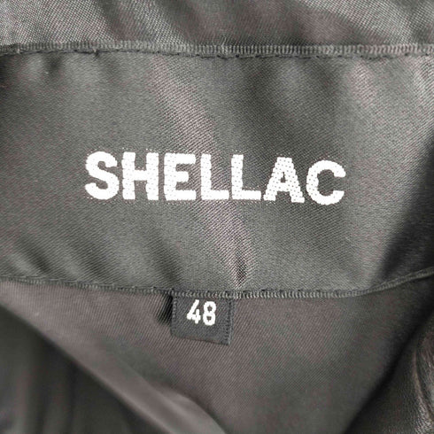 シェラック SHELLAC ウール切替レザージャケット シングルライダースジャケット メンズ JPN:48