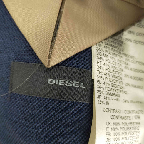 ディーゼル DIESEL オーバーサイズ 2Bテーラードジャケット エルボーパッチ メンズ 50