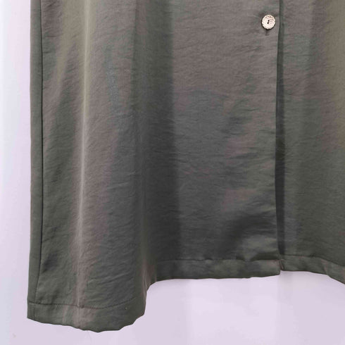 ザラ ZARA サテンシャツワンピース レディース M