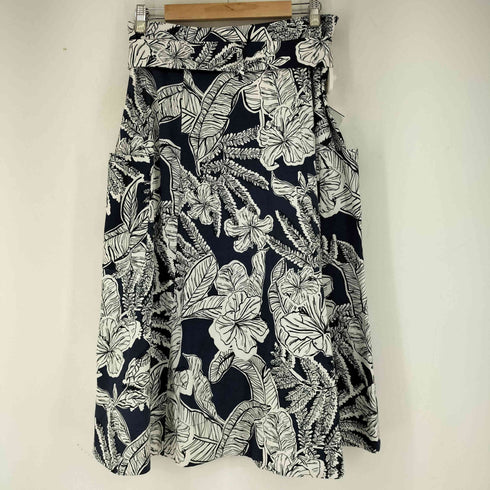 ザラ ZARA ボタニカルプリントスカート レディース L