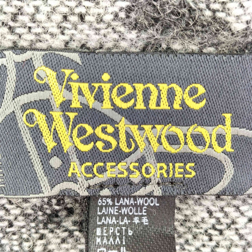ヴィヴィアンウエストウッド Vivienne Westwood ドクロ アーガイルマフラー メンズ
