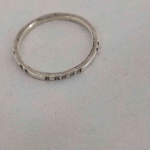 Poda 925刻印 mokume ring 2mm メンズ 15.5号