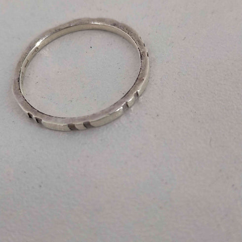 Poda 925刻印 mokume ring 2mm メンズ 15.5号