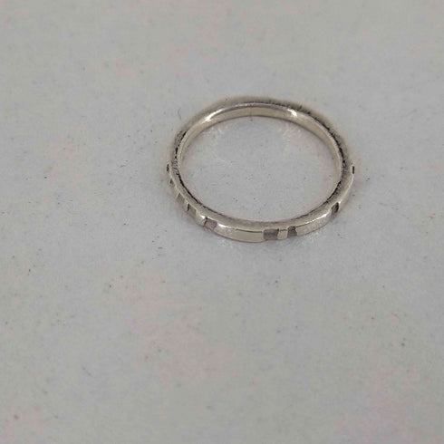 Poda 925刻印 mokume ring 2mm レディース 4.5号
