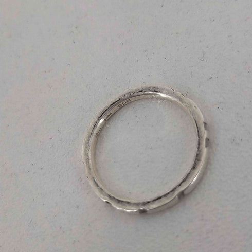 Poda 925刻印 mokume ring 2mm レディース 4.5号