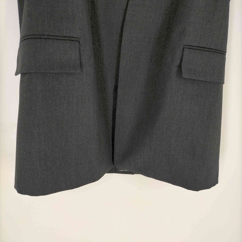 エイトン ATON COMPACT WOOL | ノーカラージャケット レディース 36
