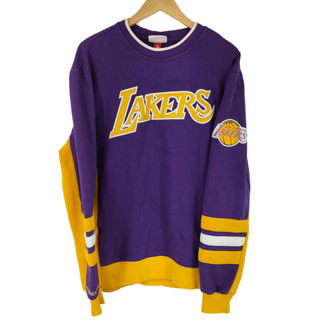 ミッチェルアンドネス mitchell&ness チームロゴ クルーネックスウェット メンズ JPN:XL