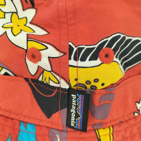 パタゴニア patagonia 総柄 折り畳み ポケッタブル バケットハット レディース