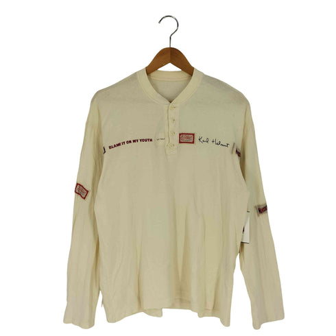 カールヘルム Karl Helmut ロゴパッチ ヘンリーネックカットソー メンズ