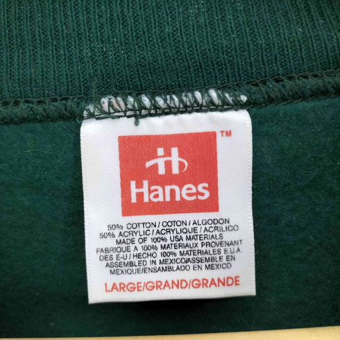 ヘインズ Hanes 00S 裏起毛 ラグランスリーブ クルーネック スウェット メンズ import:L