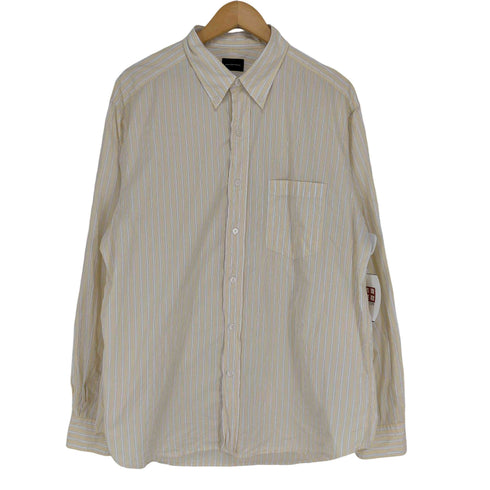 グリーンレーベルリラクシング GREEN LABEL RELAXING パターンストライプ ジャストルーズ ボタンダウン シャツ メンズ JPN:XL