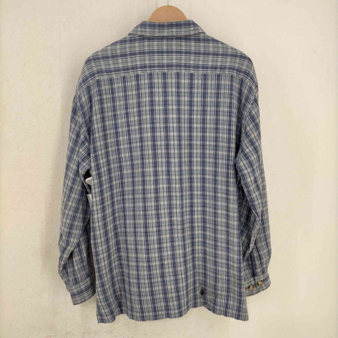 ラッキーストライク LUCKY STRIKE フラップポケット チェック レギュラーカラーシャツ メンズ import:L