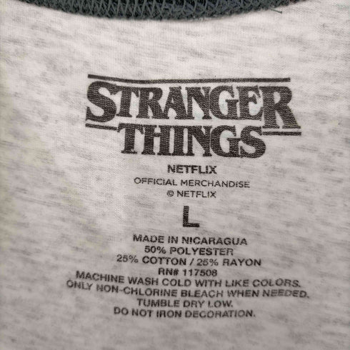 ストレンジャーシングス Stranger Things フォトプリント ラグランTシャツ メンズ import:L