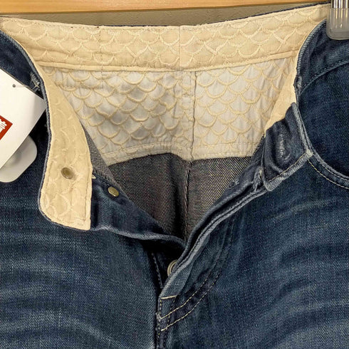 ミナペルホネン mina perhonen always ボーイフレンドデニムパンツ コットンリネン セルビッチ レディース JPN:40