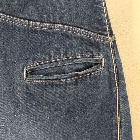 ミナペルホネン mina perhonen always ボーイフレンドデニムパンツ コットンリネン セルビッチ レディース JPN:40
