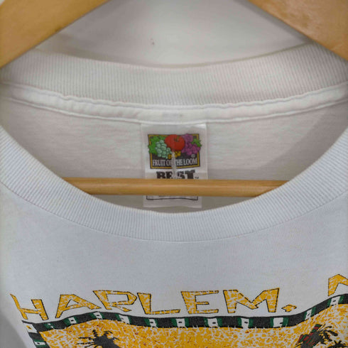 フルーツオブザルーム FRUIT OF THE LOOM 00s HARLEM NY ハーレム プリント クルーネックTシャツ メンズ JPN:XL