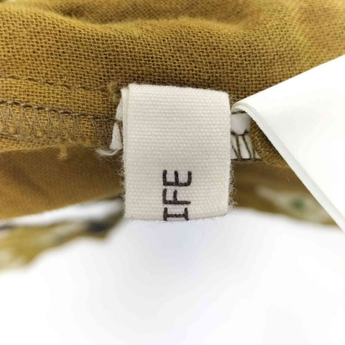 ELLIFE 七分袖 花柄シャツワンピース レディース FREE