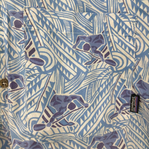パタゴニア patagonia 90S カヤック柄 DREAMTIME 1999 PADDLER AC コットンアロハシャツ メンズ JPN:L
