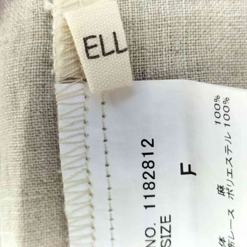 ELLIFE フロントレース リネンシャツワンピース レディース FREE