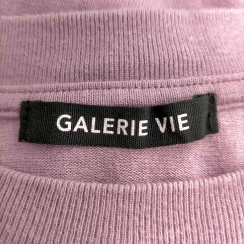 ギャルリーヴィー GALERIE VIE コットン吊り天竺 ロングスリーブクルーネックカットソー レディース JPN:M
