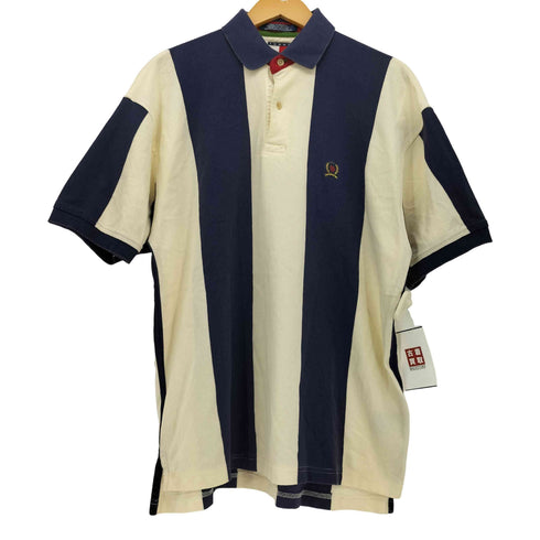トミーヒルフィガー TOMMY HILFIGER 90S ストライプ 鹿の子 S/S ポロシャツ メンズ import:M