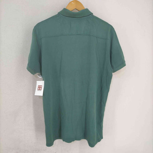 ディーゼルインダストリー Diesel Industry 00s MADE IN BULGARIA ハーフジップ 隠しボタン コットンS/Sポロシャツ メンズ import:XL