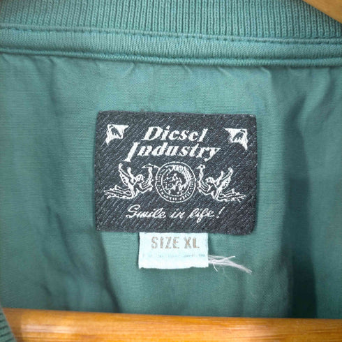 ディーゼルインダストリー Diesel Industry 00s MADE IN BULGARIA ハーフジップ 隠しボタン コットンS/Sポロシャツ メンズ import:XL