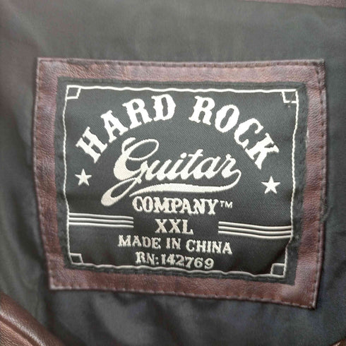 ハードロックカフェ Hard Rock Cafe フェイクレザージャケット メンズ import:XXL