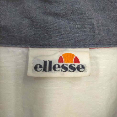 エレッセ ellesse ロゴ刺繍 ナイロン ジップアップジャケット メンズ O