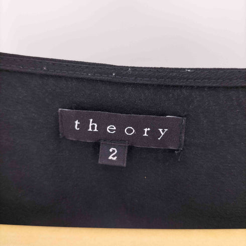 セオリー theory ノースリーブ ウエストゴム シルク ワンピース レディース JPN:2