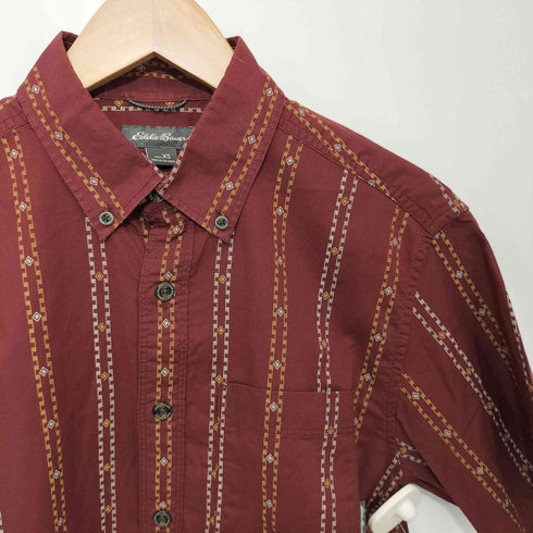 エディーバウアー Eddie Bauer 半袖模様柄シャツ レディース import:XS