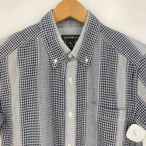 エディーバウアー Eddie Bauer 半袖チェック柄シャツ メンズ import:XS