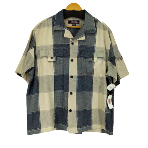 90~00s VEEZO ラメ ボックスオープンカラーシャツ メンズ JPN:XL